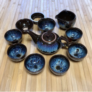 Набор сунской посуды для чайной церемонии с кейсом. Photo 2